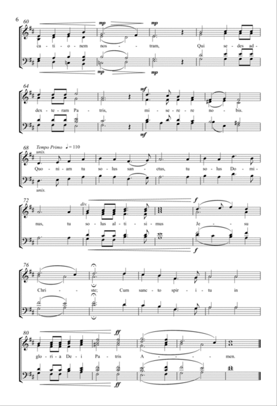 Missa Brevis Missa Brevis 4-Part scores gallery preview page 4