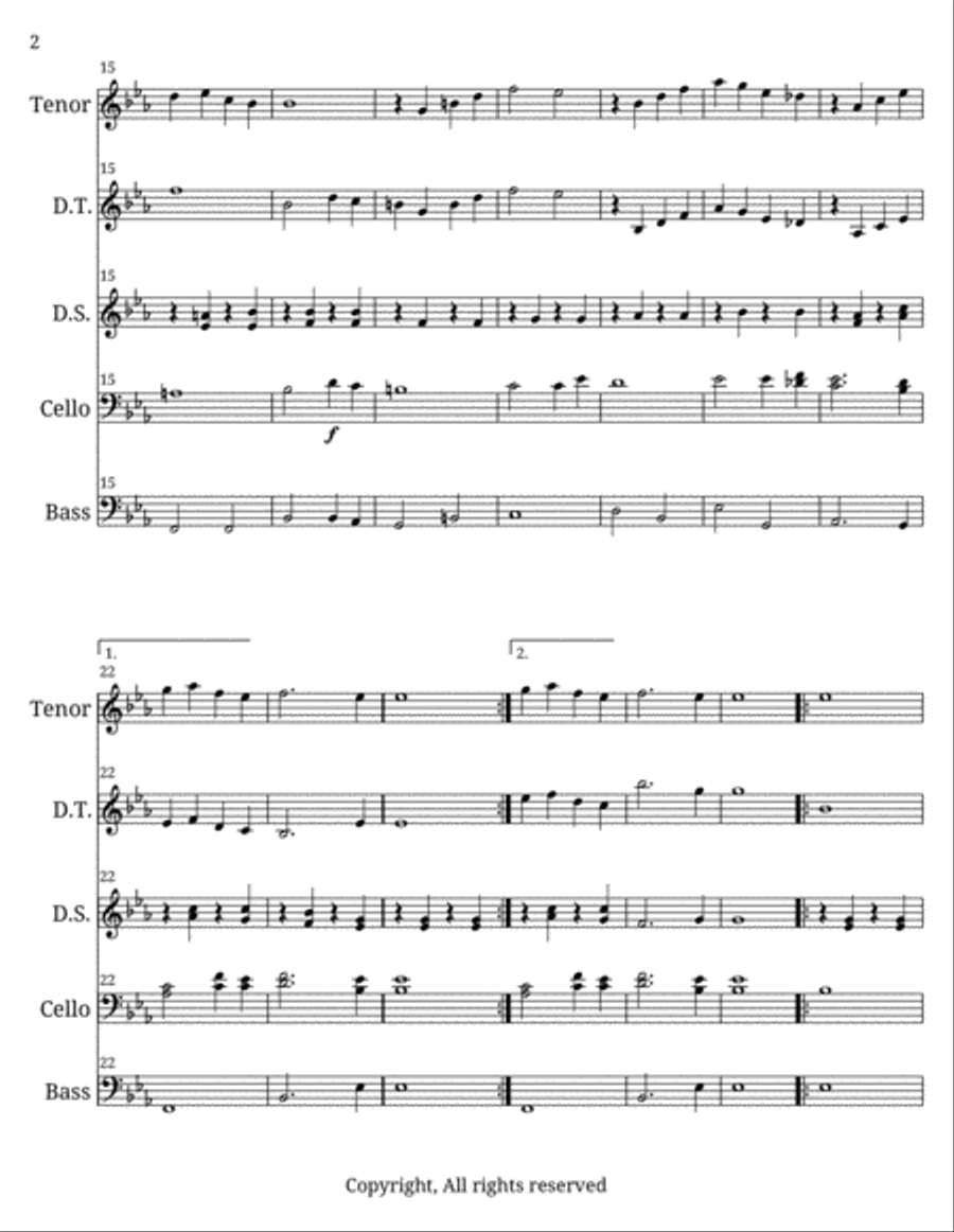 The Longest Time The Longest Time A Cappella scores gallery preview page 2