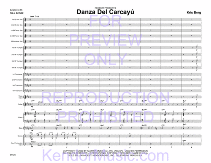 Danza Del Carcayu (Full Score)