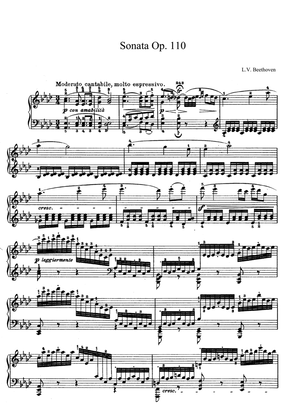 Beethoven Sonata Op. 110 in A-flat Major