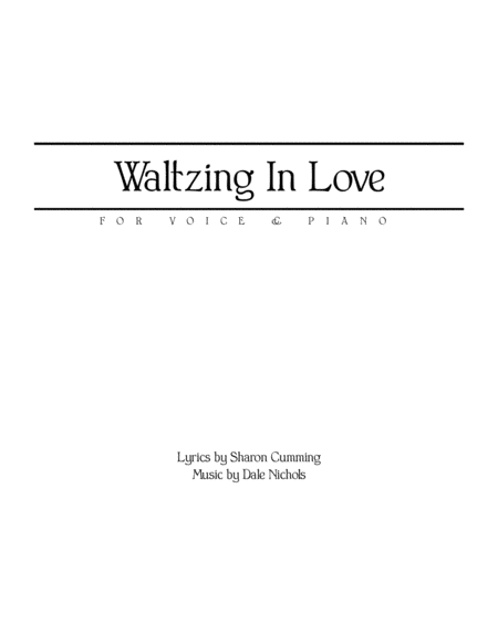 Waltzing In Love