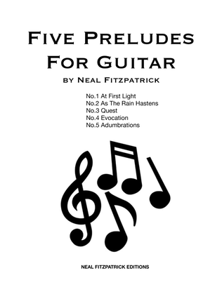 Book cover for Five Preludes For Guitar