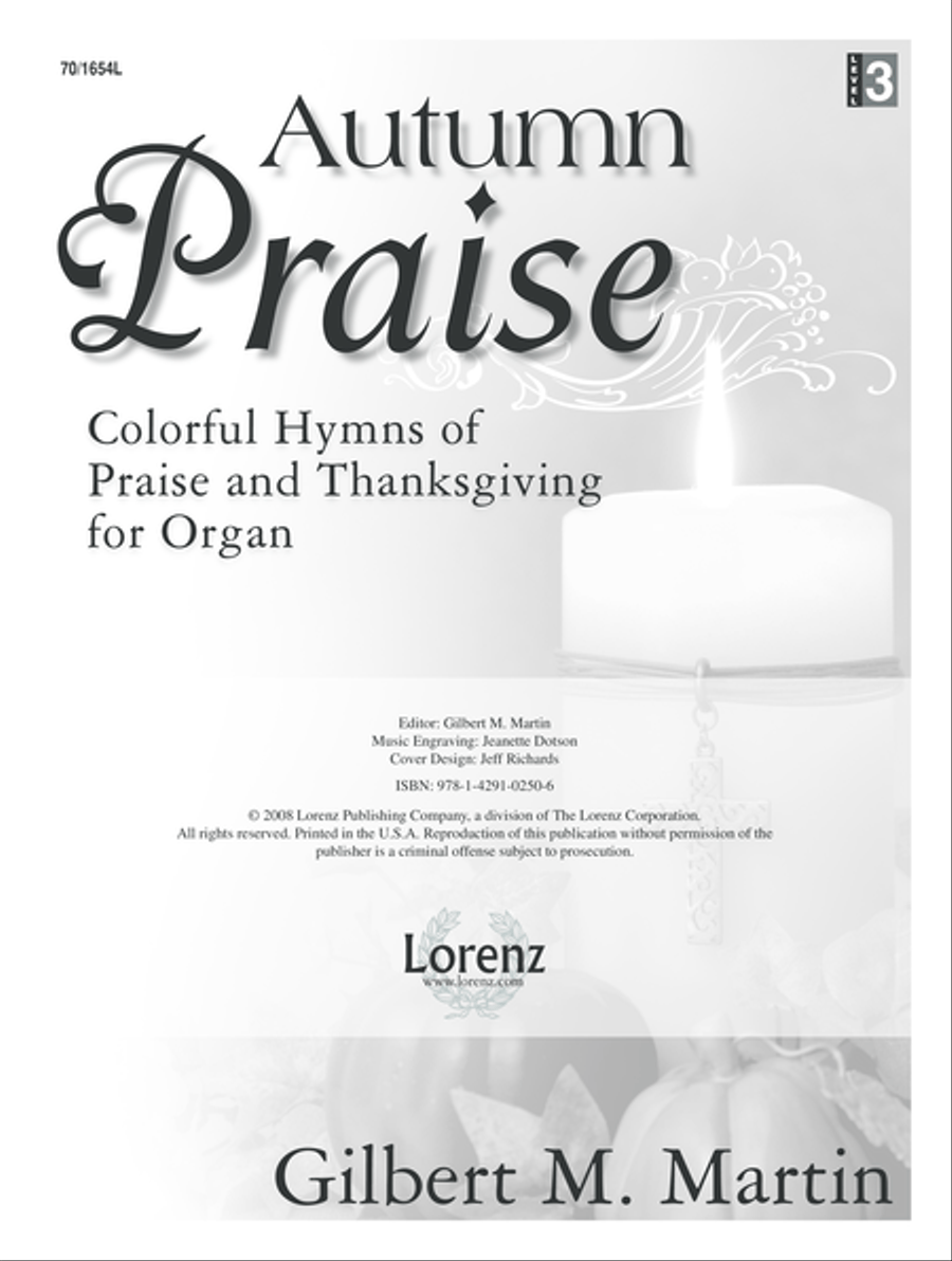 Autumn Praise Organ scores gallery preview page 1