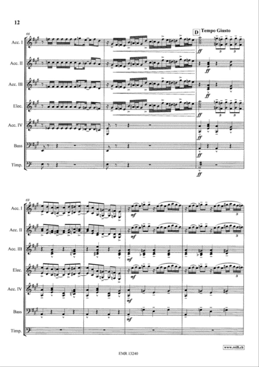 Rhapsody in Blue Accordion scores gallery preview page 12