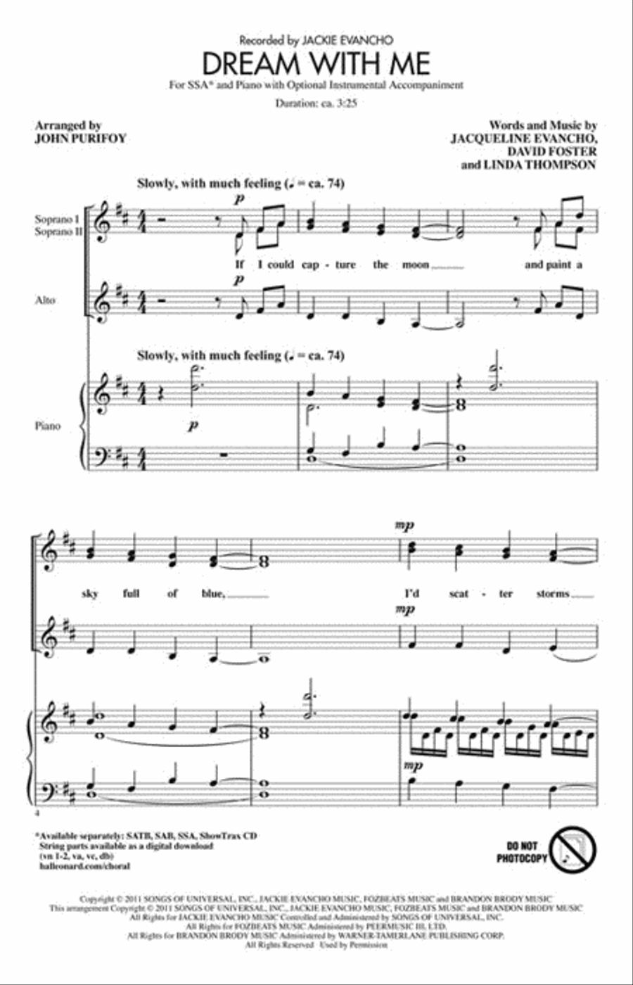 Dream with Me Dream with Me SSA scores gallery preview page 2