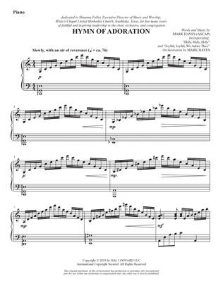 Hymn of Adoration - Piano