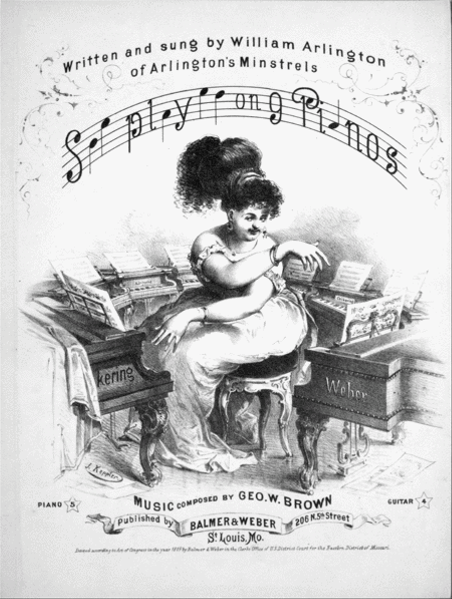 She Played On Nine Pianos. Song & Chorus Choir scores gallery preview page 1