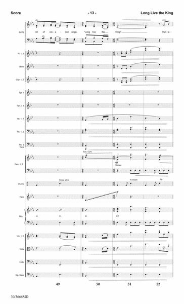 Long Live the King - Orchestral Score and Parts