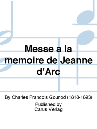 Book cover for Messe a la memoire de Jeanne d'Arc
