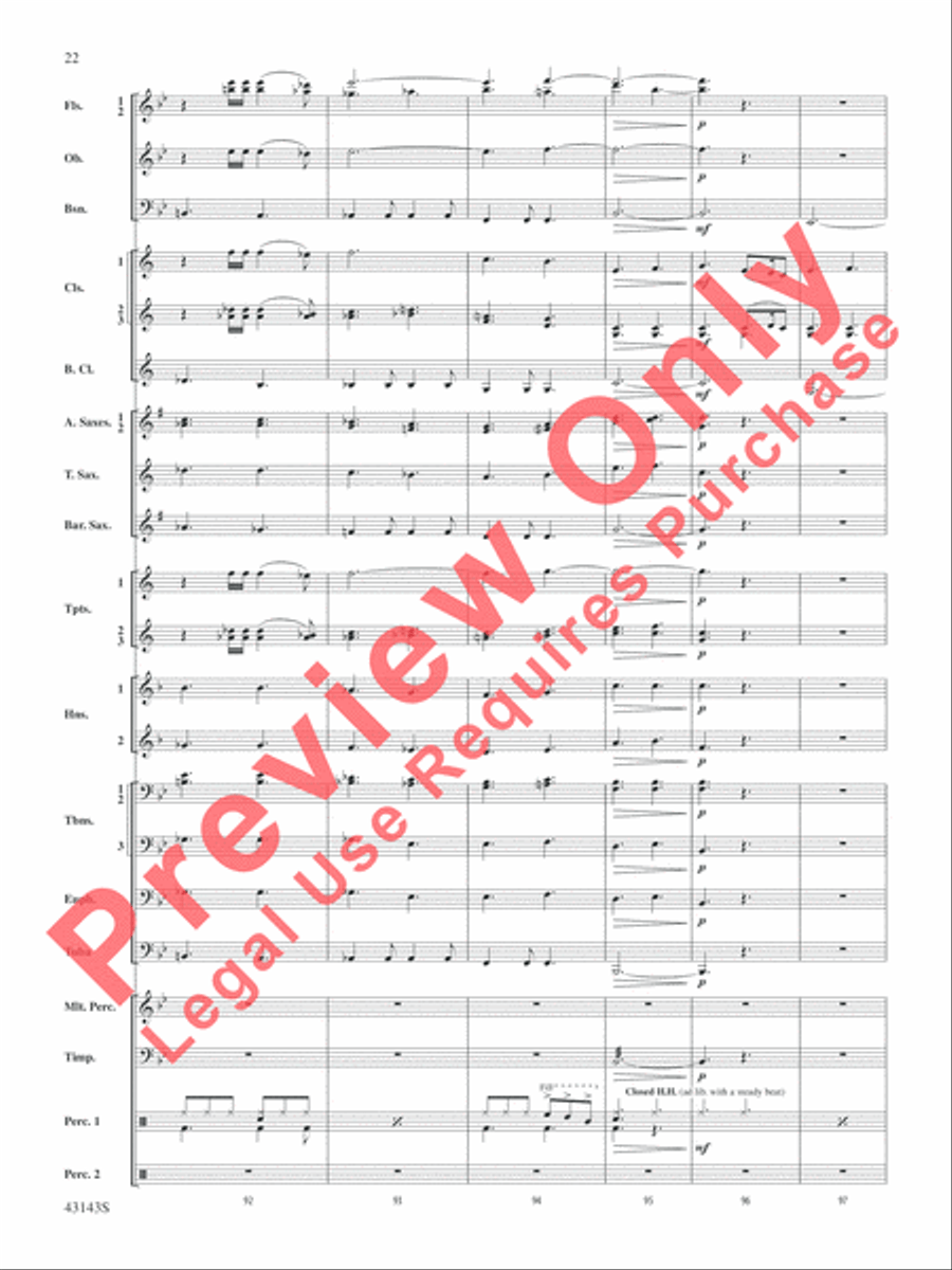Rocky on Broadway Rocky on Broadway Concert Band scores gallery preview page 23