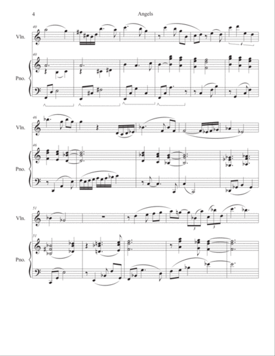 Angels Angels Violin Solo scores gallery preview page 5
