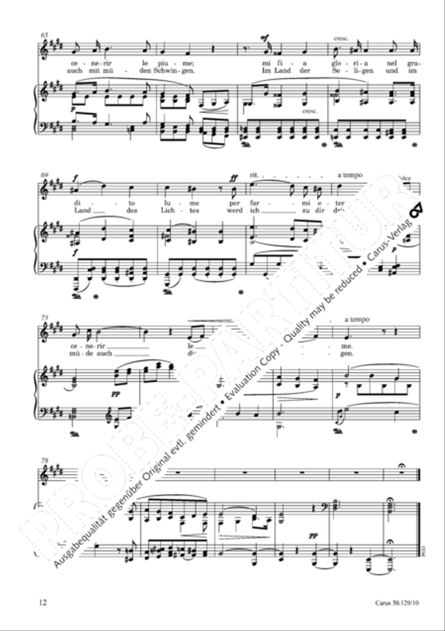 Gesange op. 129 (tiefe Stimme) Score scores gallery preview page 13