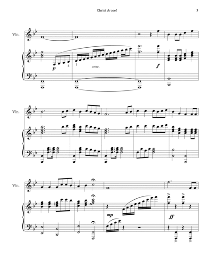 Christ Arose (Piano & Violin) image number null