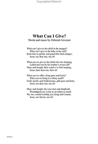 What Can I Give? image number null