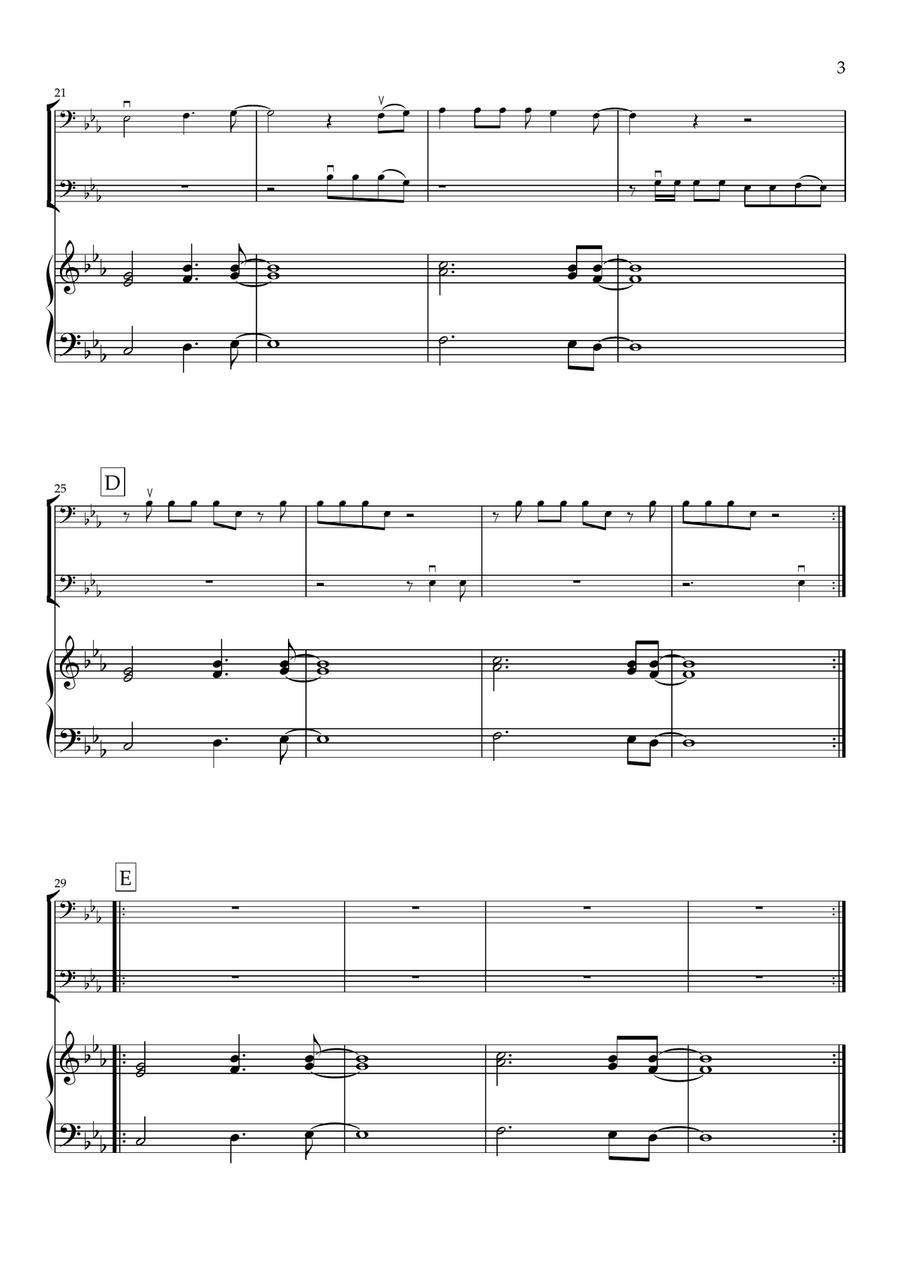 All My Life String Duet scores gallery preview page 3