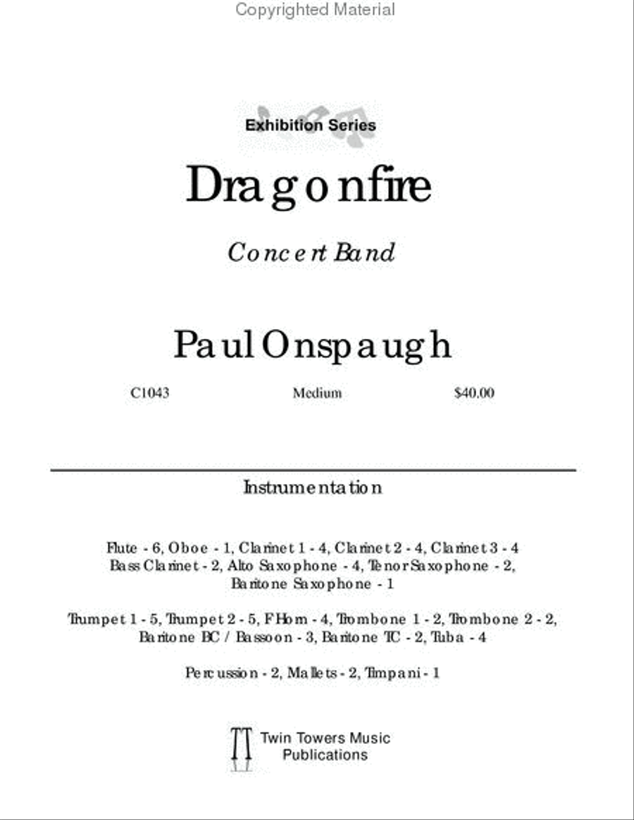 Dragonfire Concert Band scores gallery preview page 2