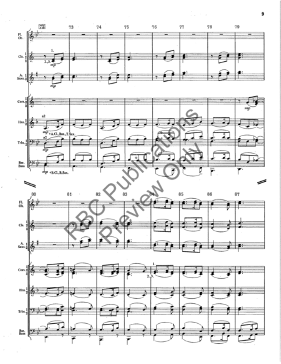 Quartett Concert Band scores gallery preview page 10