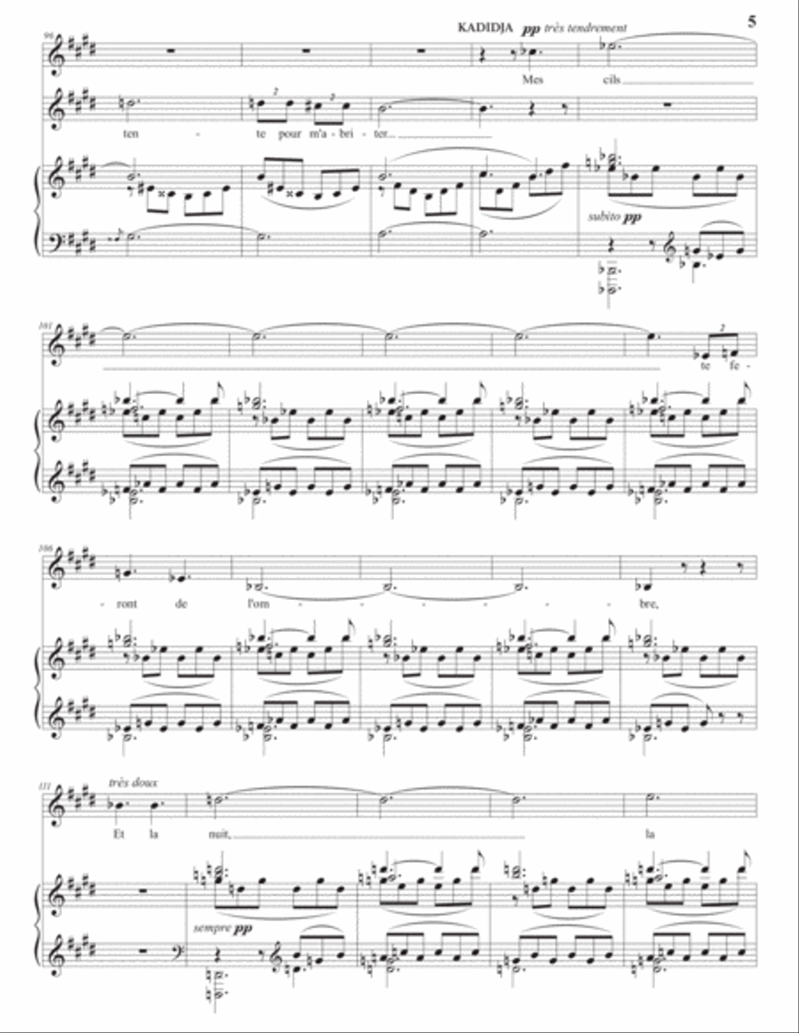 DUPARC: La fuite (transposed to C-sharp minor) Piano scores gallery preview page 6