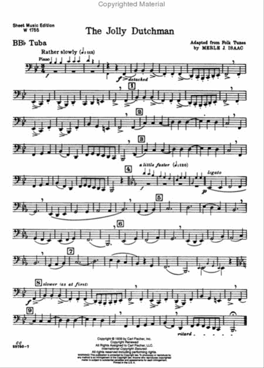 The Jolly Dutchman Tuba scores gallery preview page 3