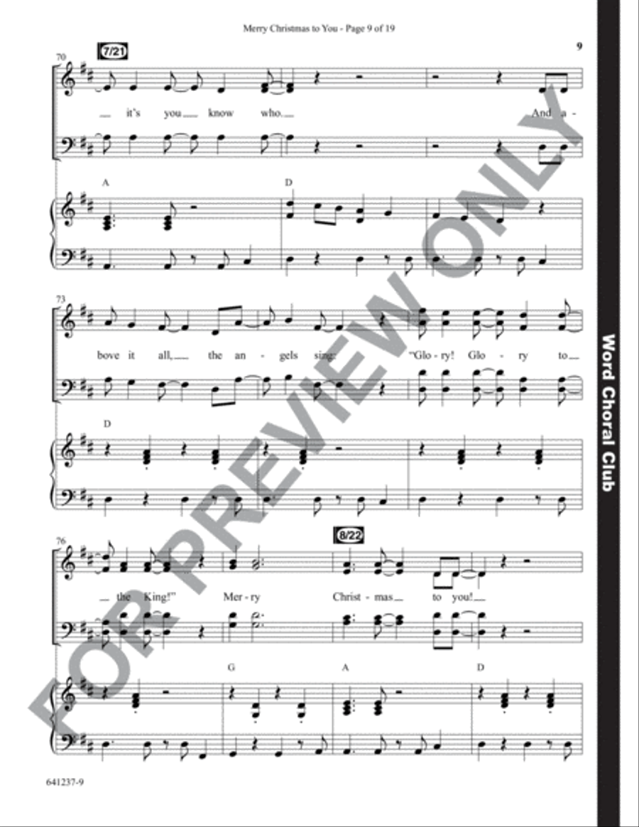 Merry Christmas to You - Anthem Choir scores gallery preview page 10