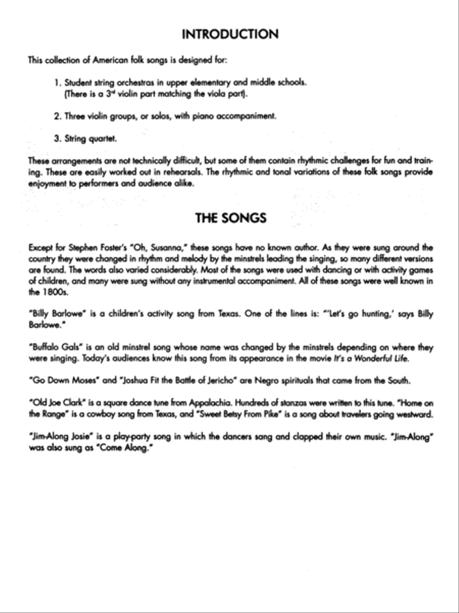 Strings Around the World -- Folk Songs of the U.S.A. String Orchestra scores gallery preview page 6