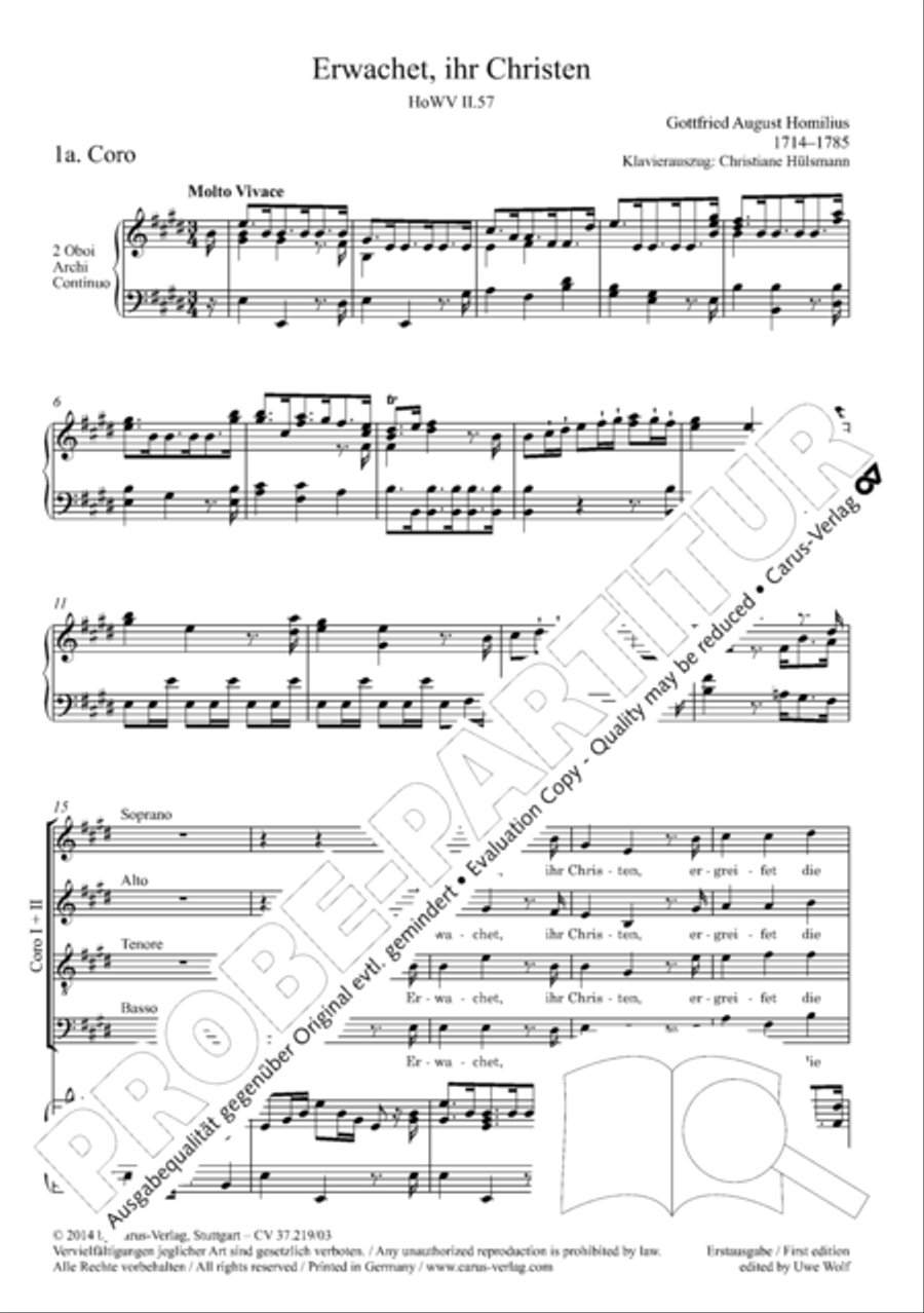 Erwachet, ihr Christen STB scores gallery preview page 6