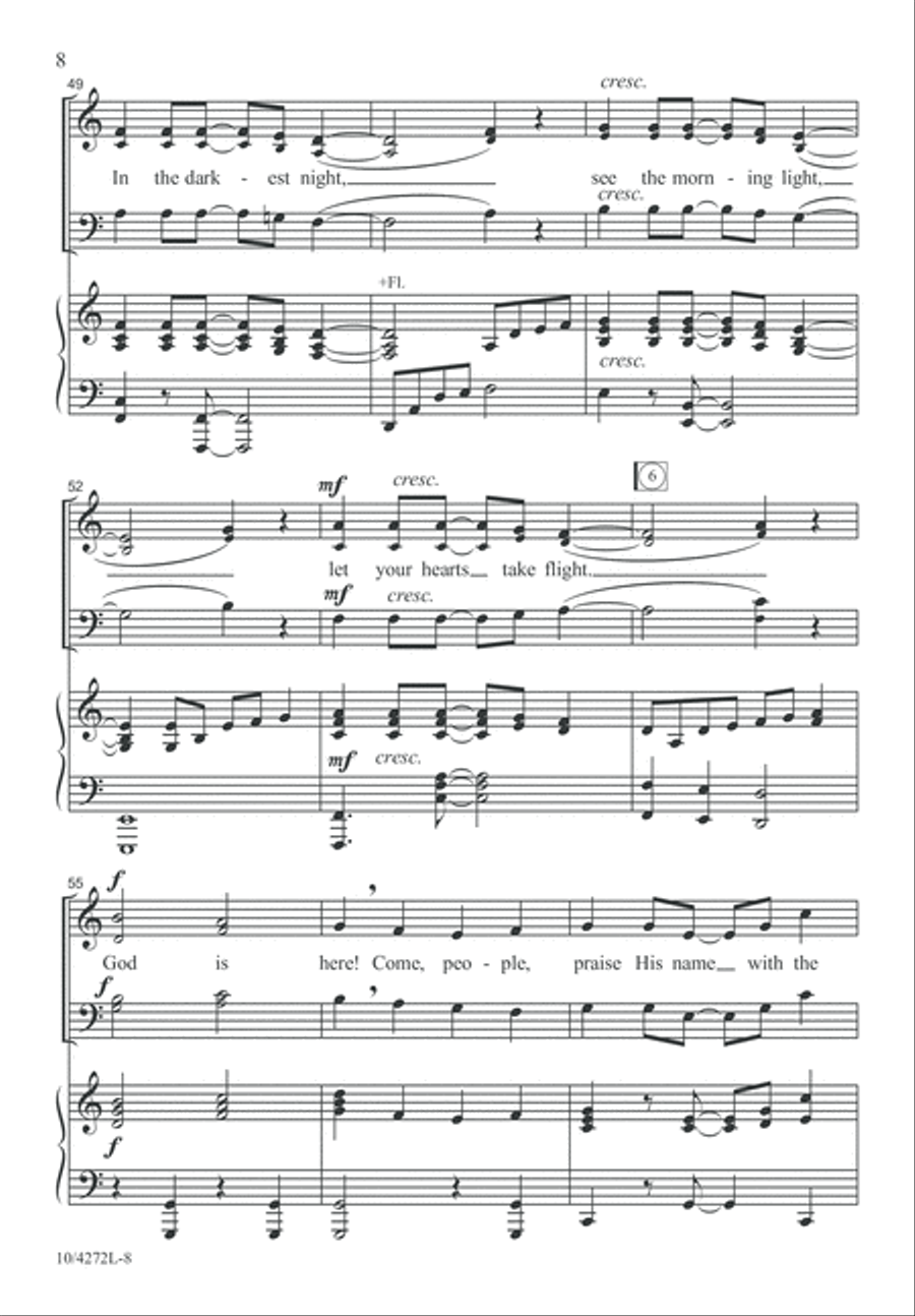 God Is Here! 4-Part scores gallery preview page 9