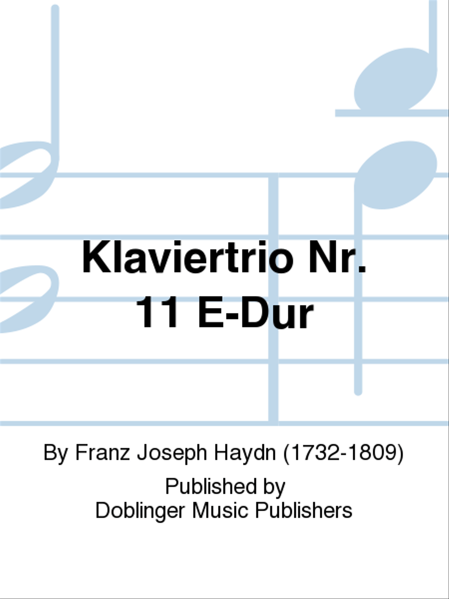 Klaviertrio Nr. 11 E-Dur Piano Trio scores gallery preview page 1