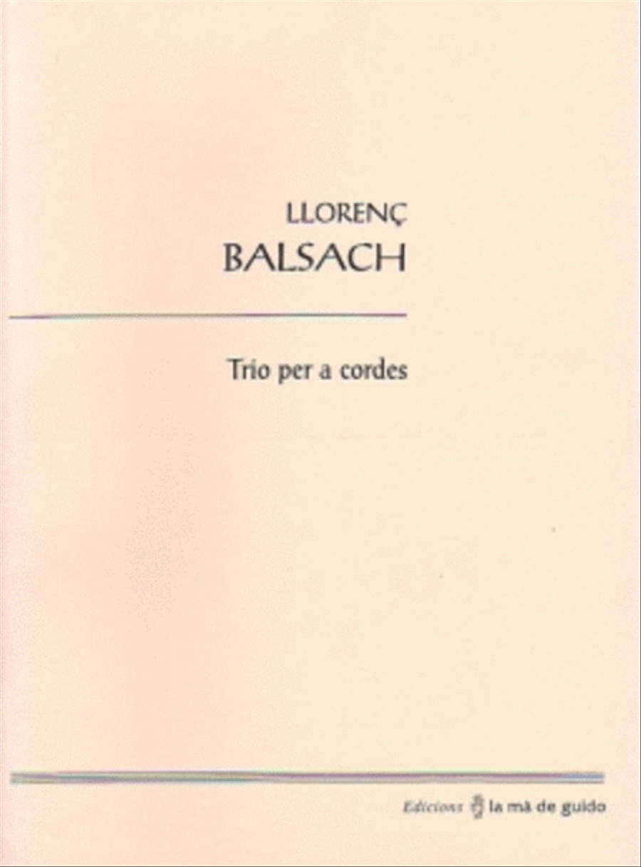 Trio per a cordes String Trio scores gallery preview page 1