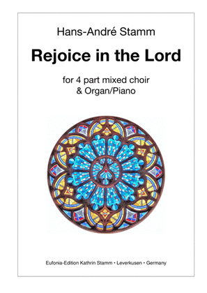 Rejoice in the Lord for 4part mixed choir & organ/piano