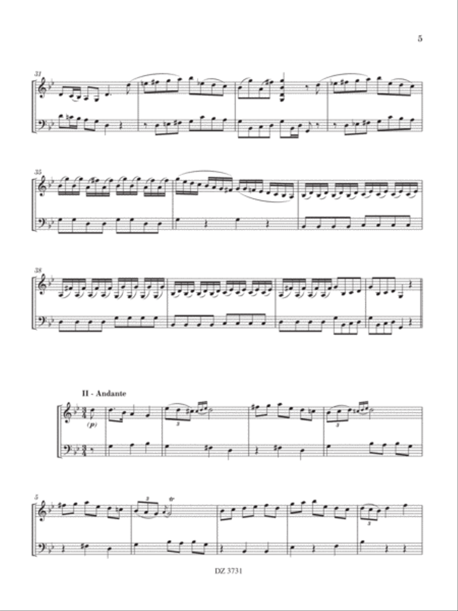 Sonata in Sol minore Double Bass scores gallery preview page 6