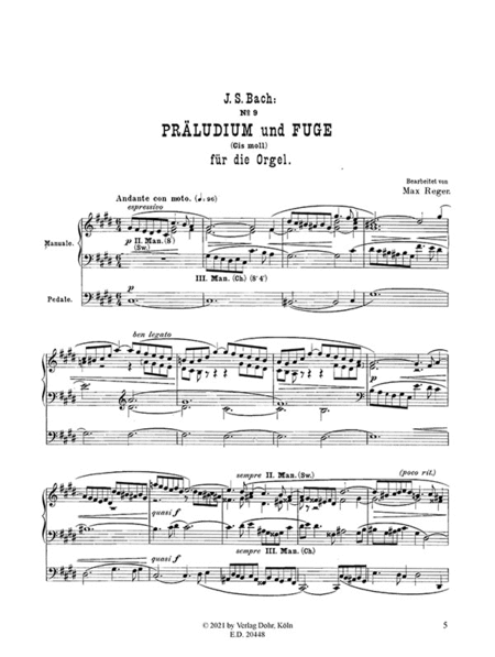 Klavierwerke, Heft 3 (für Orgel)