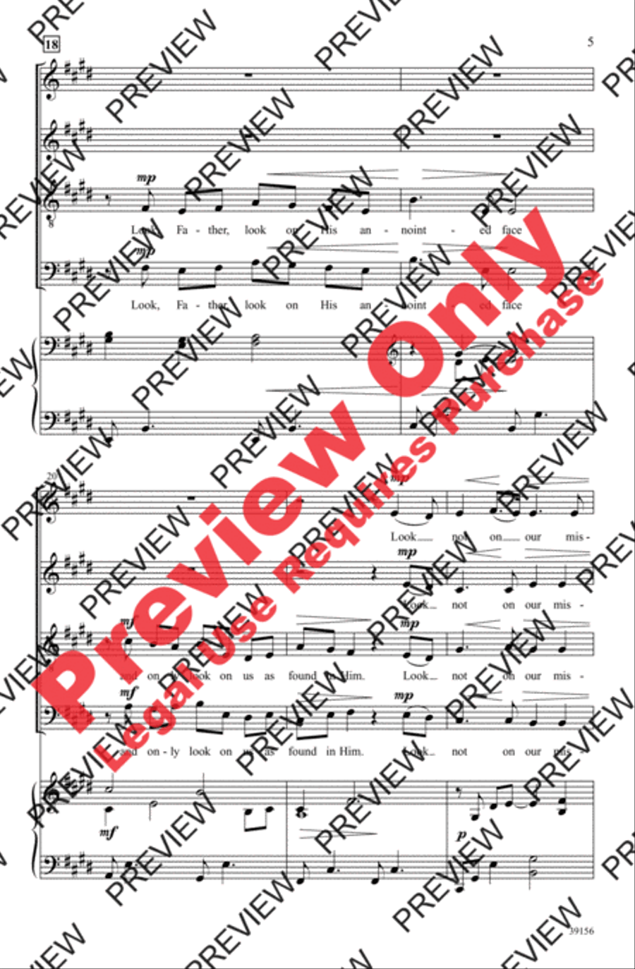 And Now, O Father And Now, O Father 4-Part scores gallery preview page 5