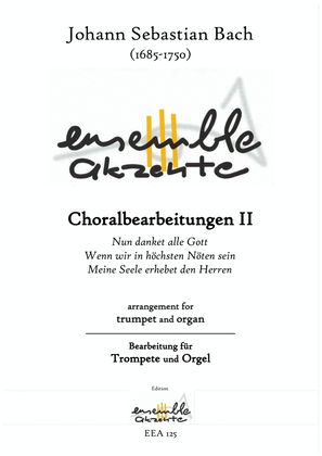 J.S. Bach: Chorale editing II. / Choralbearbeitungen Bd.2 - arrangement for trumpet and organ