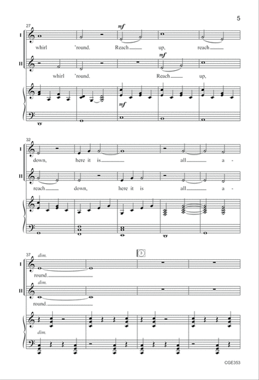 Gather Love All Around - Two-part Choir scores gallery preview page 5