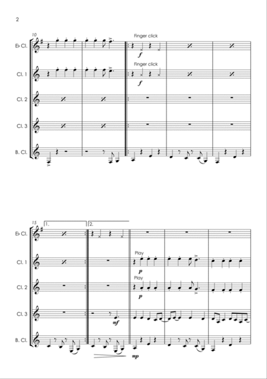 The Lovecats The Lovecats Clarinet Quintet scores gallery preview page 4