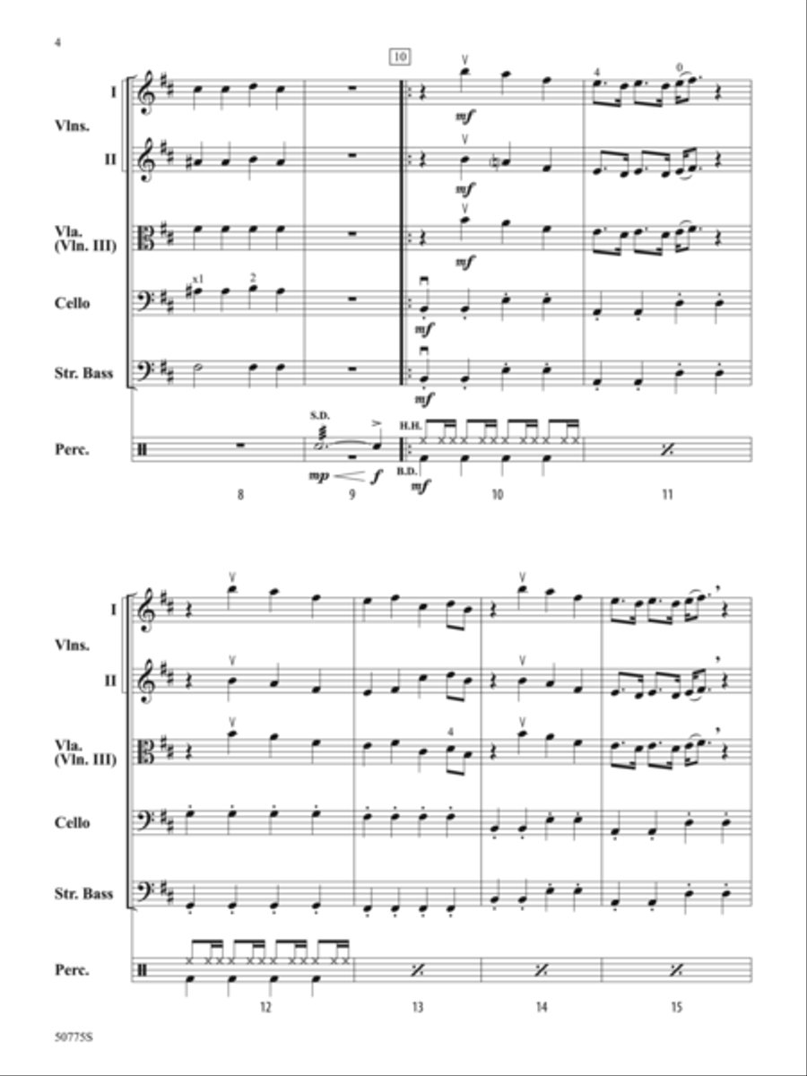 Choose Your Fighter: Score String Orchestra scores gallery preview page 4