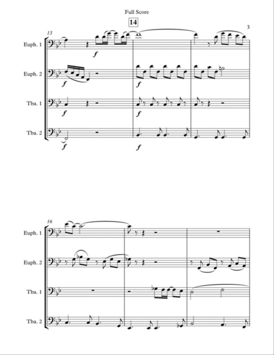 What I Did For Love What I Did For Love Euphonium scores gallery preview page 3