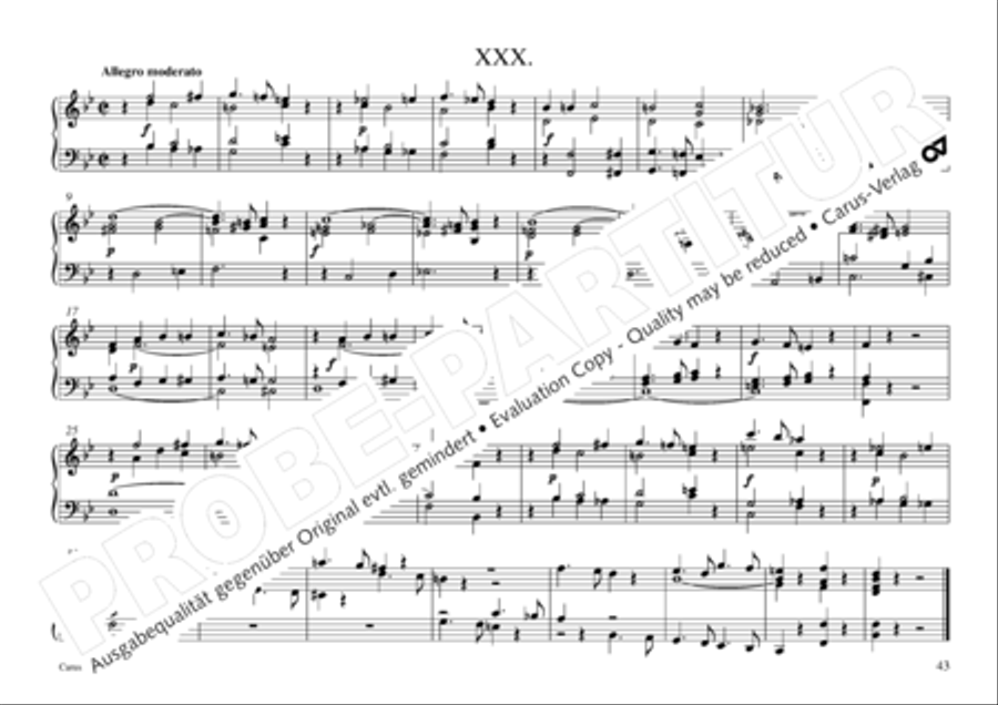 Vogler, 32 Preludes pour l' Orgue ou Pianoforte Piano scores gallery preview page 44