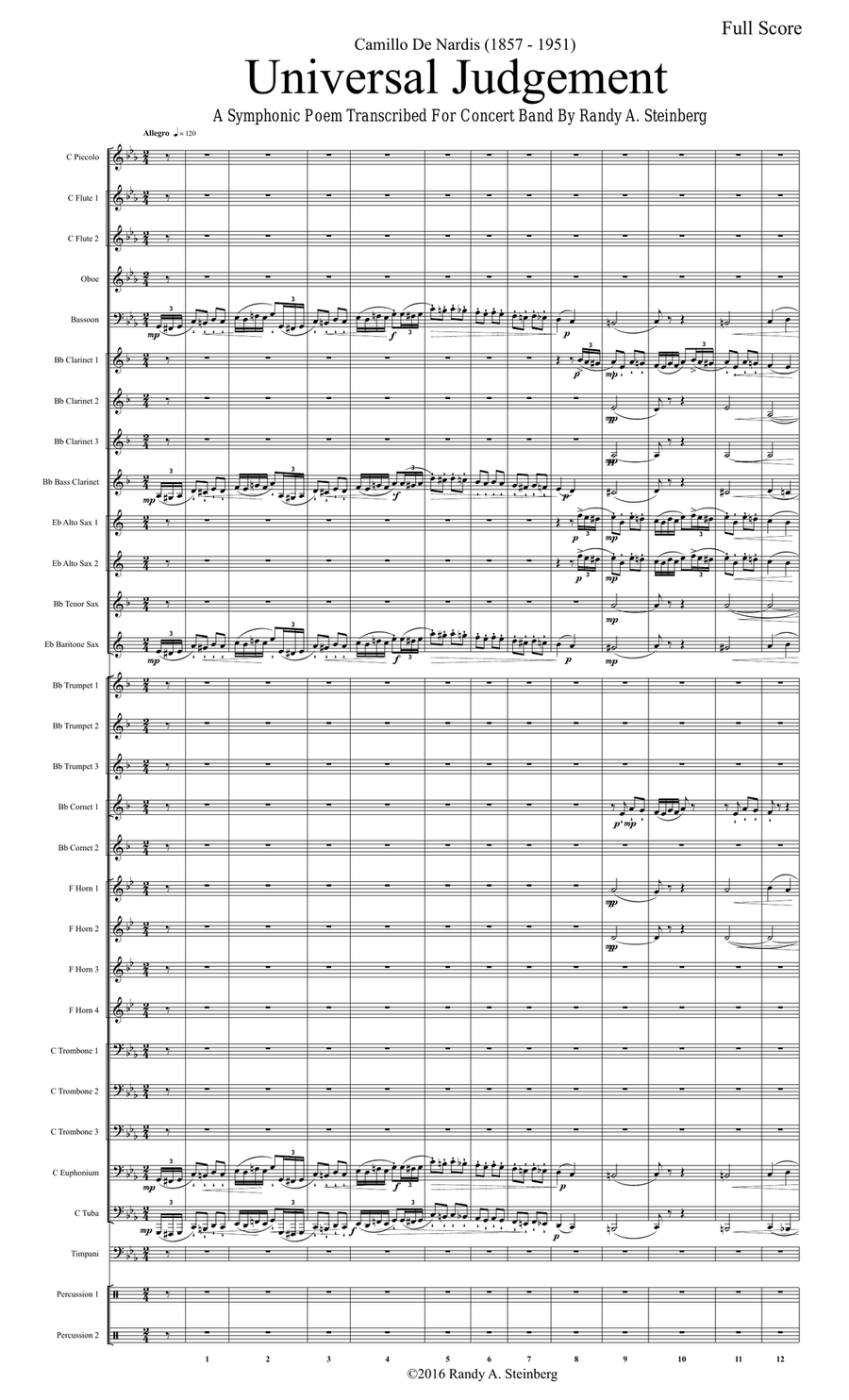 Universal Judgement - De Nardis Concert Band scores gallery preview page 4