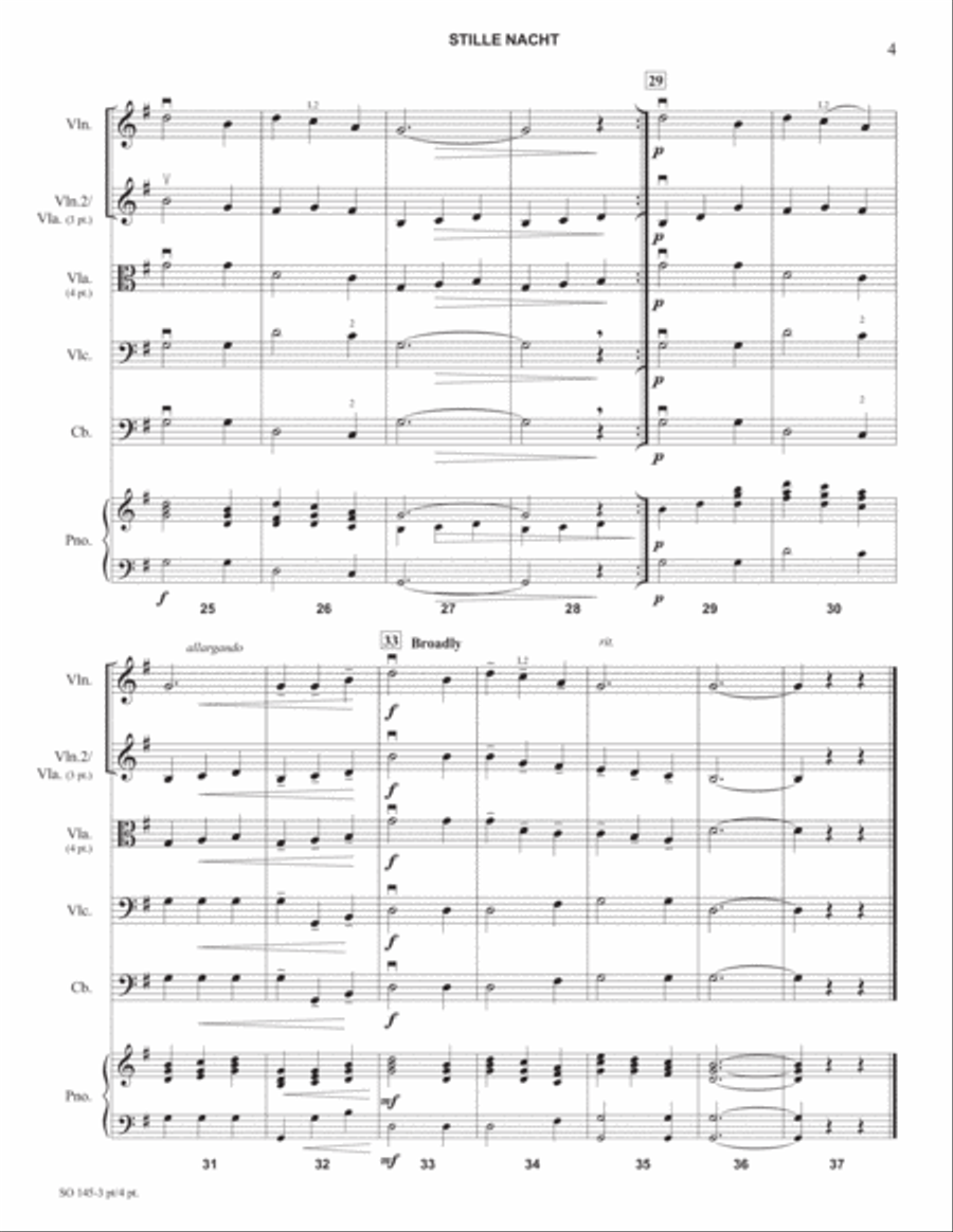 Stille Nacht String Orchestra scores gallery preview page 4