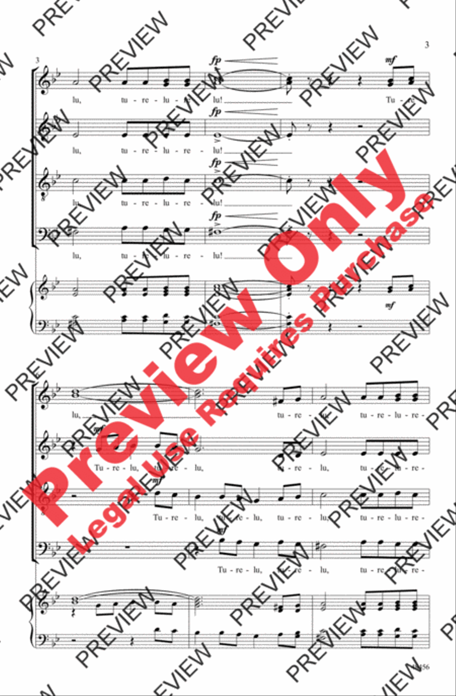 A Festive Pat-A-Pan A Festive Pat-A-Pan 4-Part scores gallery preview page 3