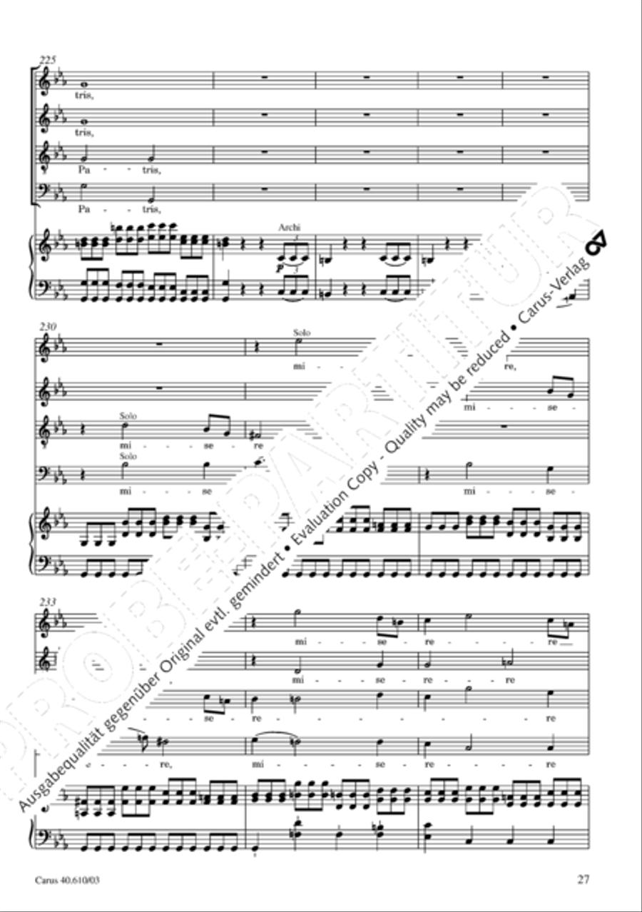 Theresienmesse in B 4-Part scores gallery preview page 28