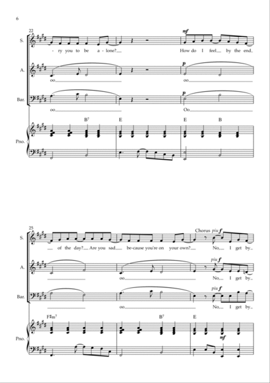 With A Little Help From My Friends 3-Part scores gallery preview page 6