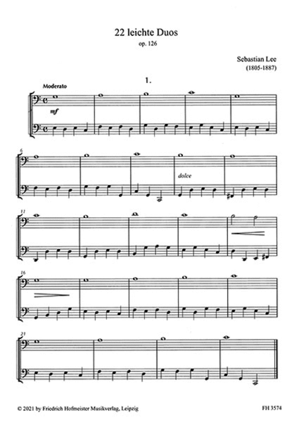 22 leichte Duos, op. 126