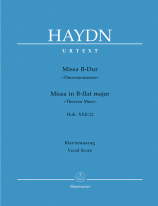 Book cover for Missa B flat major Hob.XXII:12 'Theresa Mass'