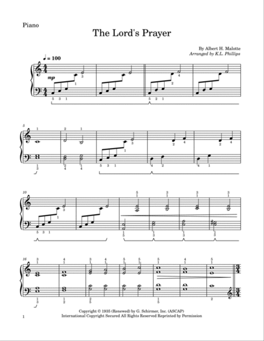 The Lord's Prayer Flute scores gallery preview page 6