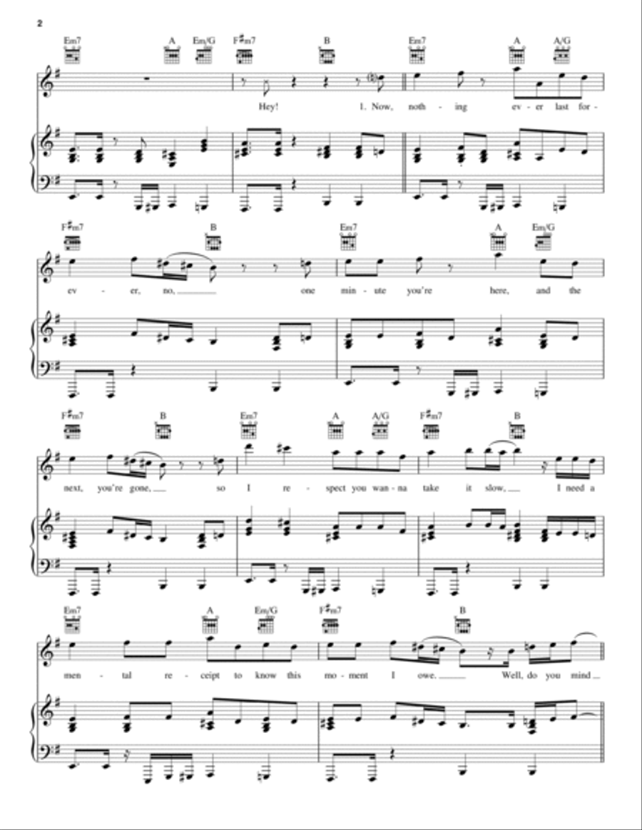 Feels (feat. Pharrell Williams, Katy Perry & Big Sean) Piano, Vocal, Guitar scores gallery preview page 2