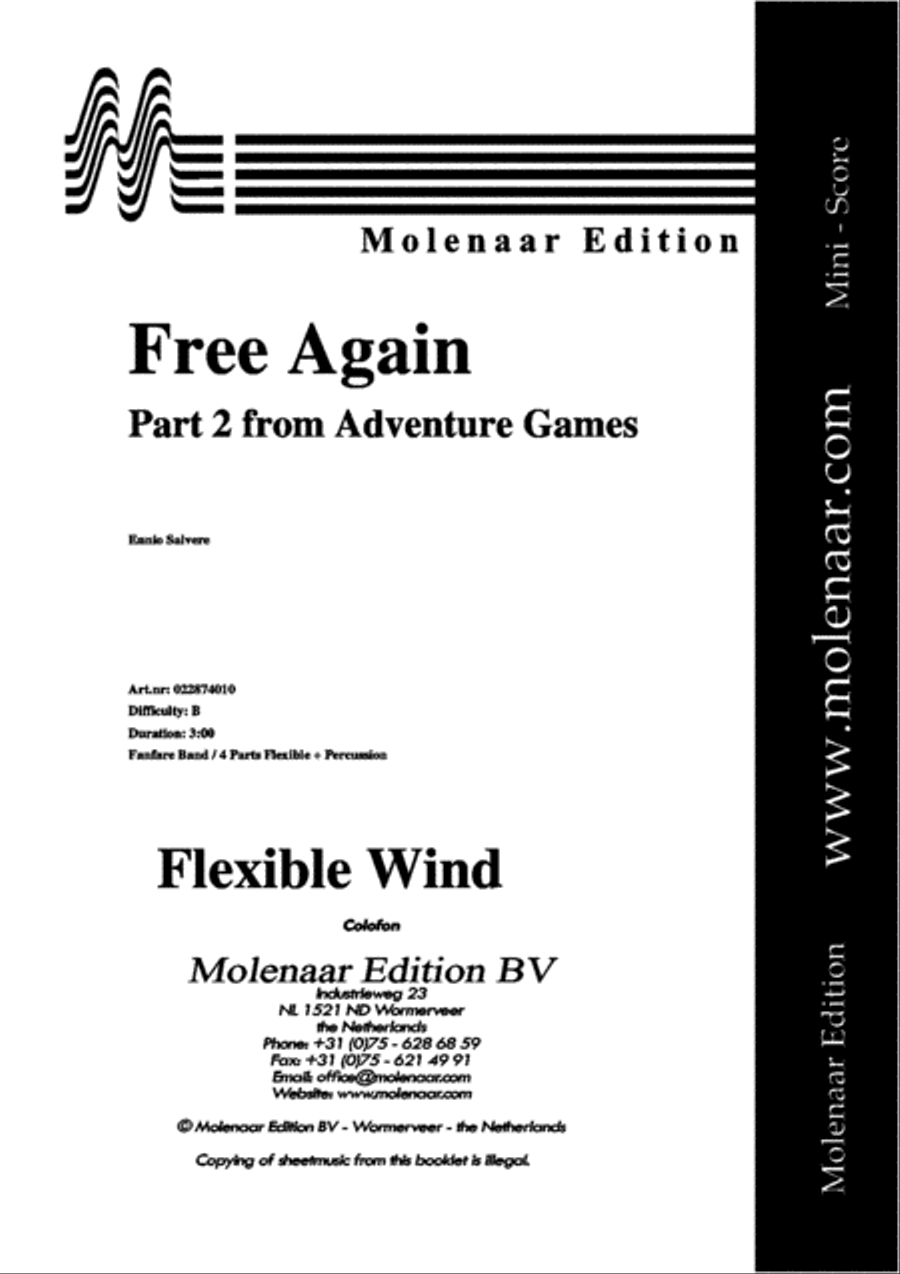 Free Again Fanfare Band scores gallery preview page 2