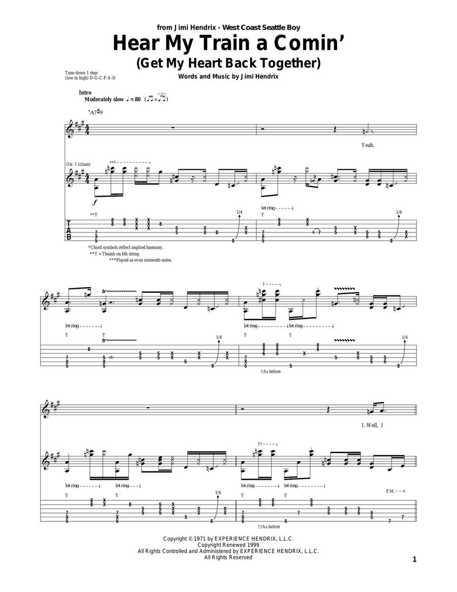 Hear My Train A Comin' (Get My Heart Back Together) by Jimi Hendrix